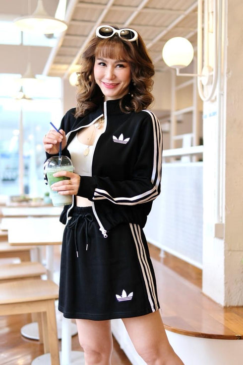 MINA Women Track Co-Ord Suits Jacket with Mini Skirts